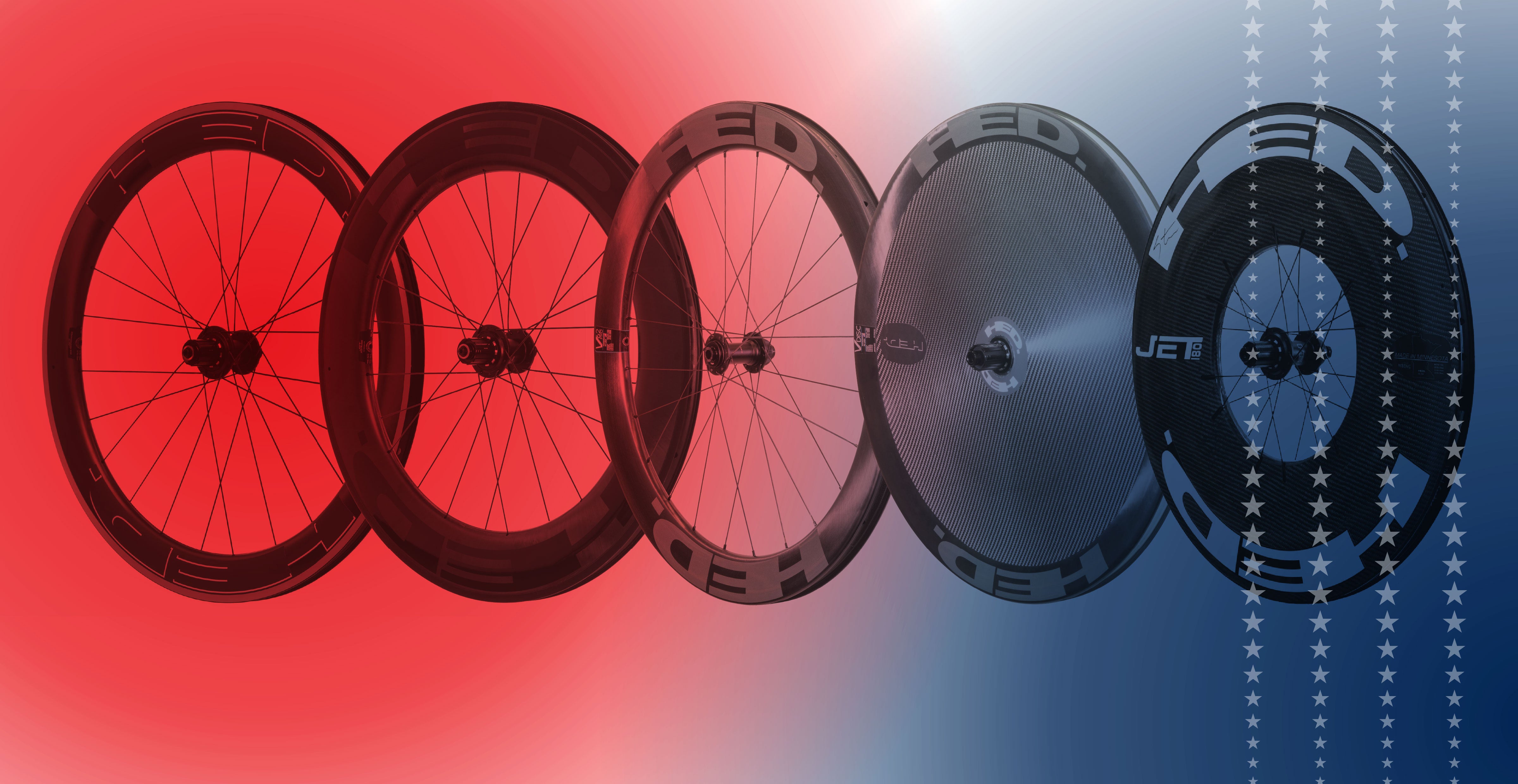 15% OFF Carbon Aero Wheels | HED White & Blue Sale – HED