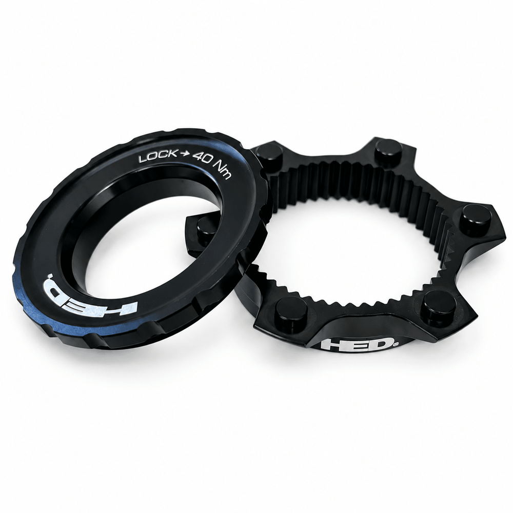 Centerlock to 6-Bolt Rotor Adapter with Lockring - HED Cycling Products
