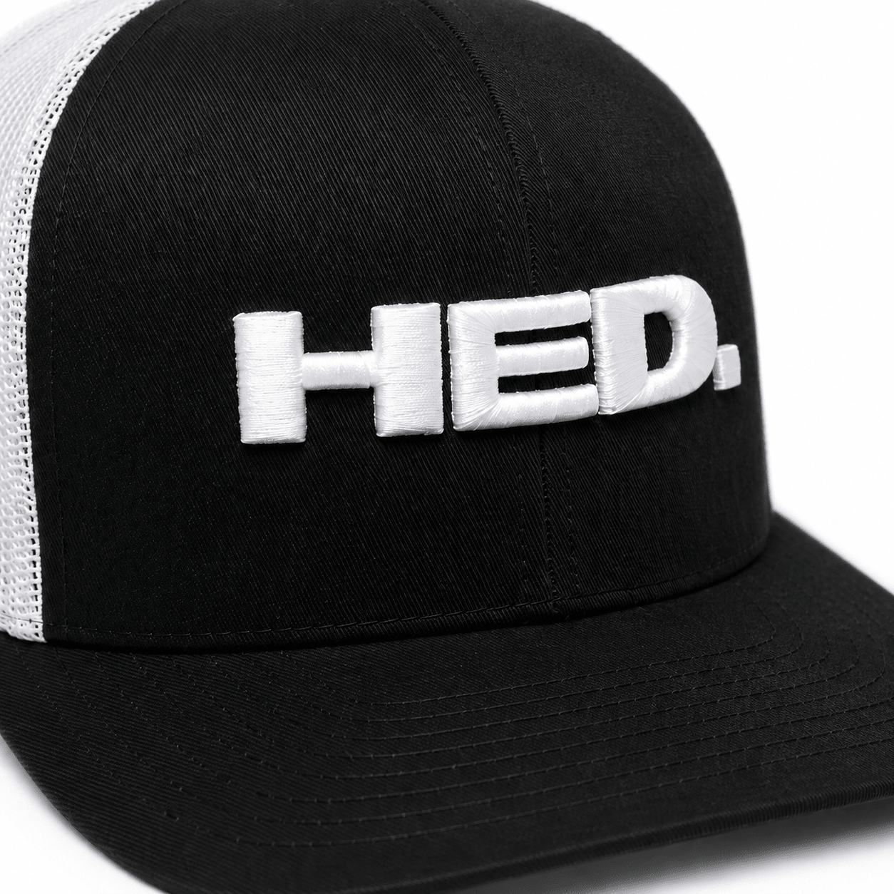 HED. Trucker Snapback Hat – Black & White - HED Cycling Products