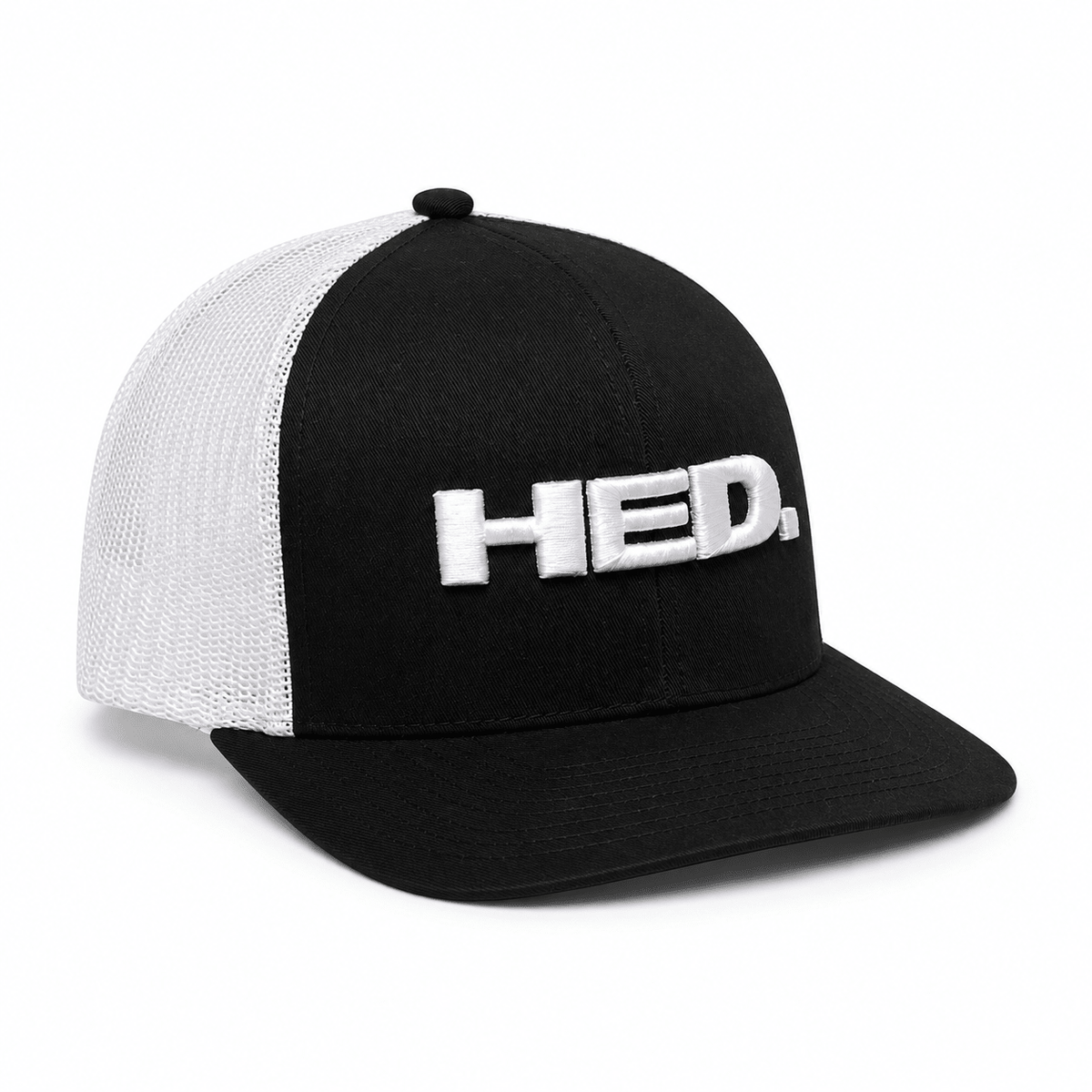 HED. Trucker Snapback Hat – Black & White - HED Cycling Products