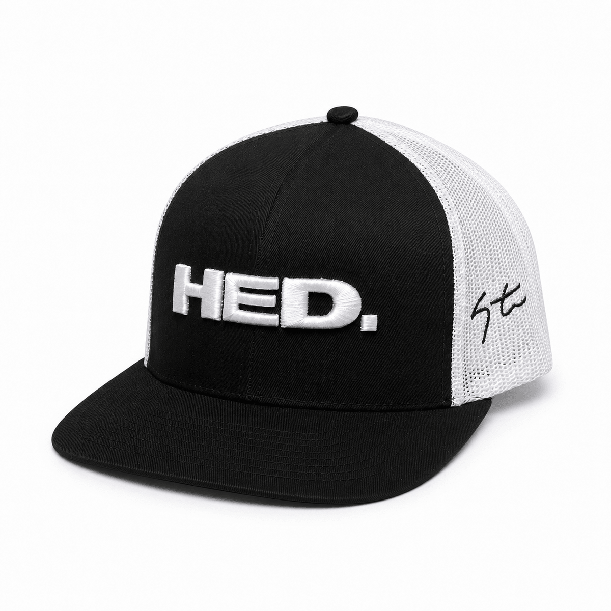 HED. Trucker Snapback Hat – Black & White - HED Cycling Products