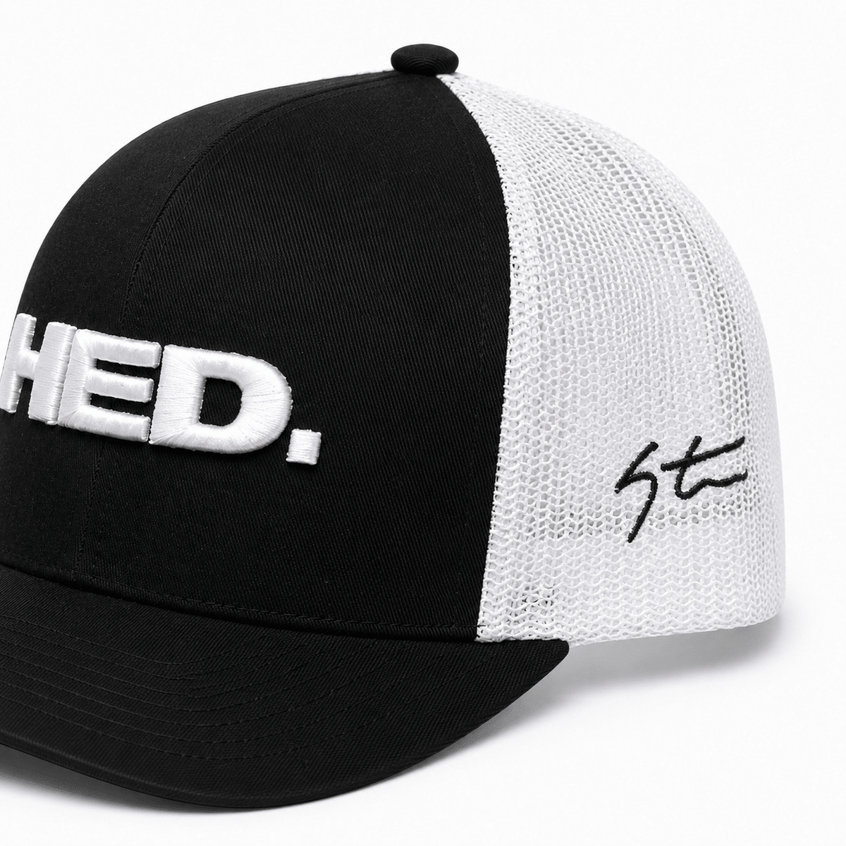 HED. Trucker Snapback Hat – Black & White - HED Cycling Products